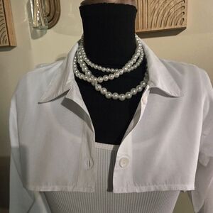 Cropped Classic Button Down Shirt